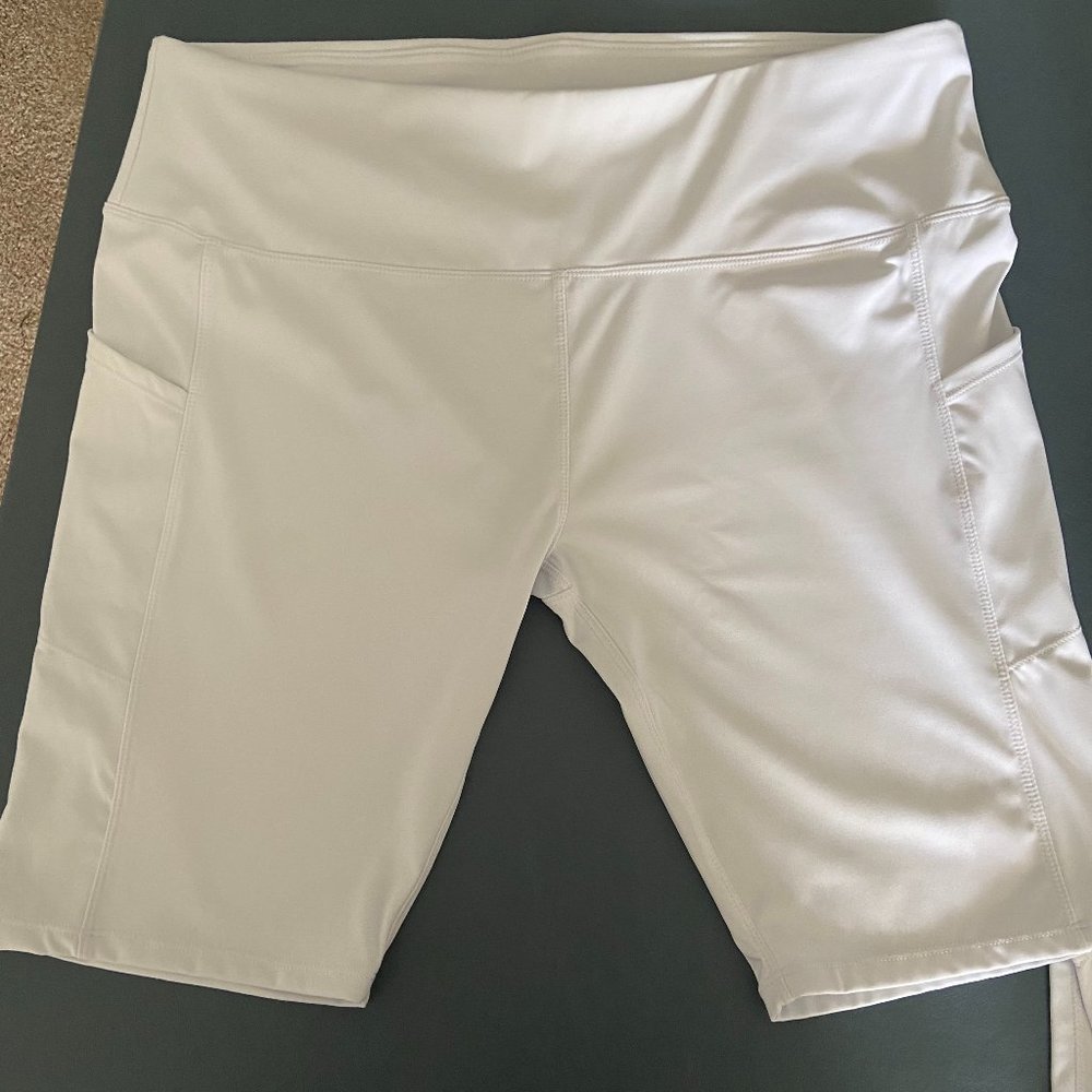 White Biker Shorts